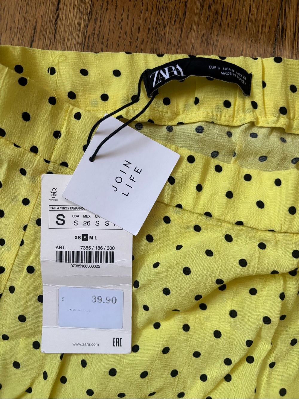 Zara Summery Crop Top & Skirt Set NWT - Picture 6 of 6